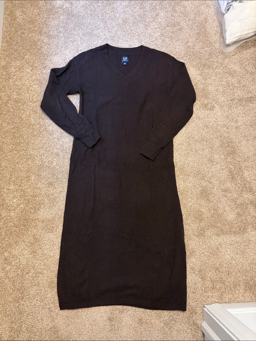 GAP maternity Brown V-Neck dress